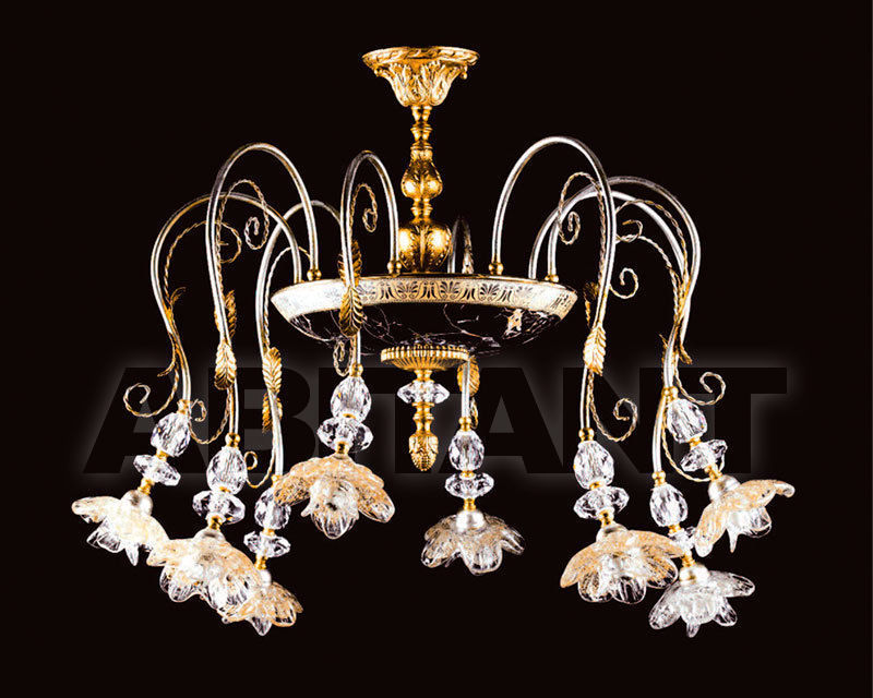 Сhandelier Medusa Foglia PL /8 price on request Buy Сhandelier Due Effe lampadari 2016 Medusa Foglia PL /8