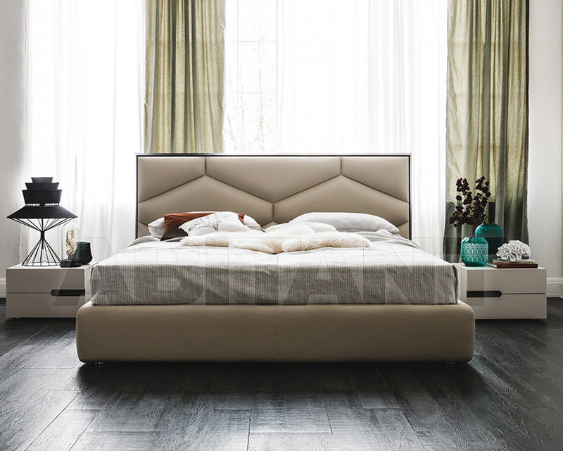 Bed Light beige Cattelan Italia EDWARD D Bed Light beige Cattelan Italia EDWARD D
