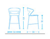 Bar stool Tecnoarredo srl Sedie E Collettività TLL3R Contemporary / Modern