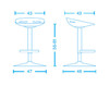 Bar stool Tecnoarredo srl Sgabelli TCN331 Contemporary / Modern