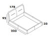 Bed Target Point Imbottiti BD439/4 6C10* Contemporary / Modern