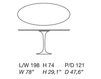 Dining table E. Saarinen Alivar Mvsevm 769/5 Contemporary / Modern