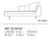 Couch HAERO Alivar Contemporary Living D4 DX/SX Contemporary / Modern
