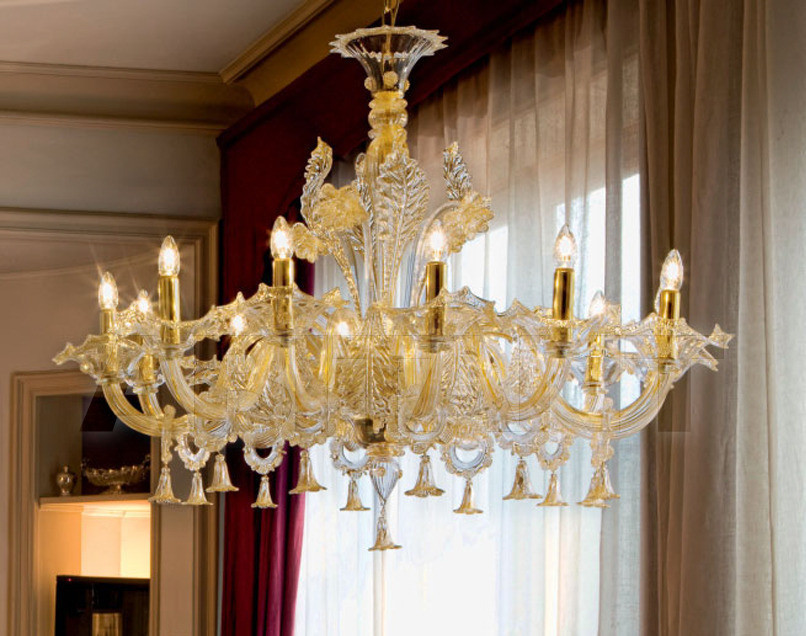 Buy Сhandelier Sylcom s.r.l. Segno 1377/12 D CR.ORO