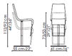 Bar stool Bonaldo Tavoli E Sedie SG 61 Skipping Contemporary / Modern