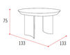 Dining table Idealsedia srl Charm Collection ANVERSA 2 Contemporary / Modern