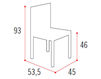 Chair Idealsedia srl Charm GIORGIA Contemporary / Modern