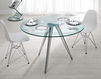 Dining table Tonelli Design Srl News Unity GAMBE CROMATE 3 Contemporary / Modern