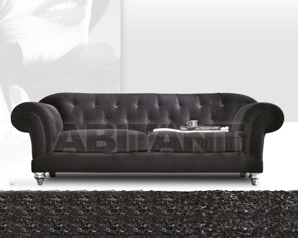 Sofa Black Nicoline Cambridge Swarovski Divano 2p Buy Order Online On Abitant