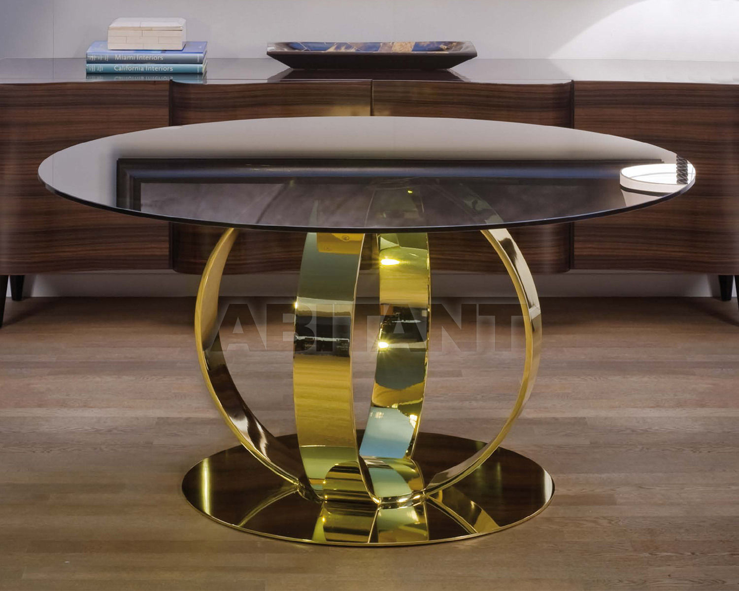 Buy Dining table Dom Edizioni Table ANDREW Glass dinner tabl
