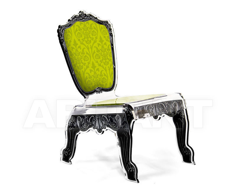 Buy Chair Acrila Baroque Baroque or capiton Relax chair verte